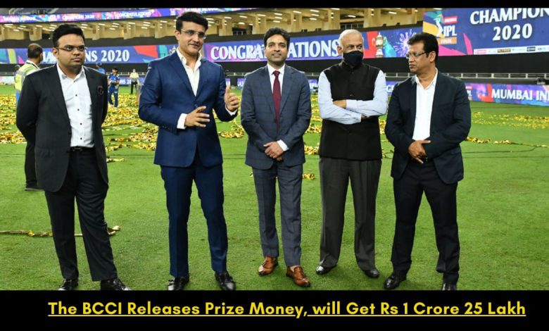 BCCI Releases Prize Money