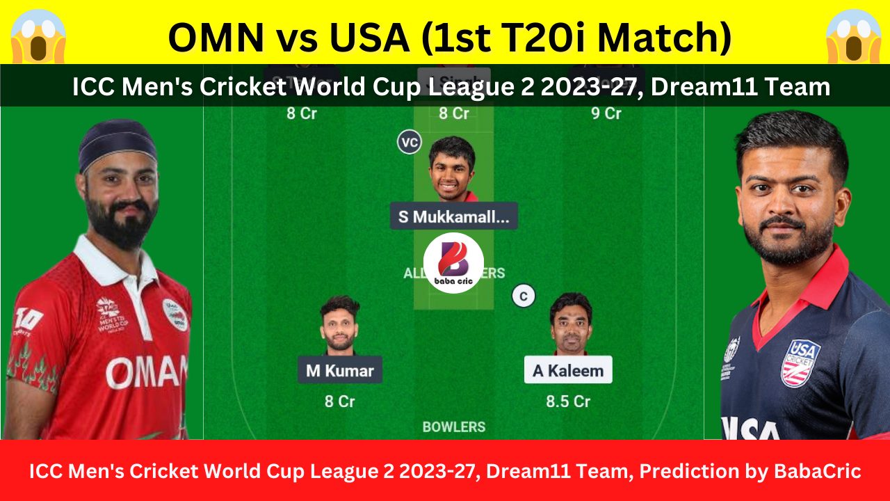 OMN vs USA Dream11 Prediction Today with Playing XI, Pitch Report, Player Stats & Overall Stats