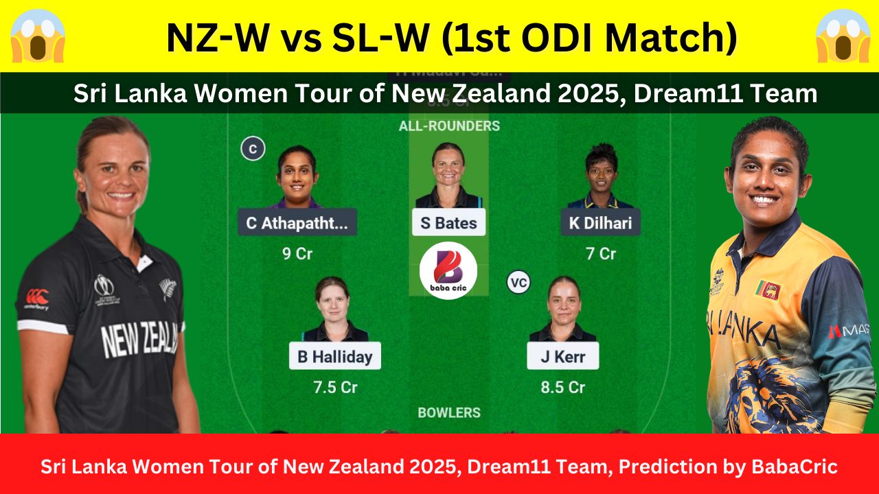 NZ-W vs SL-W Dream11 Prediction Today with Playing XI, Pitch Report, Player Stats & Overall Stats