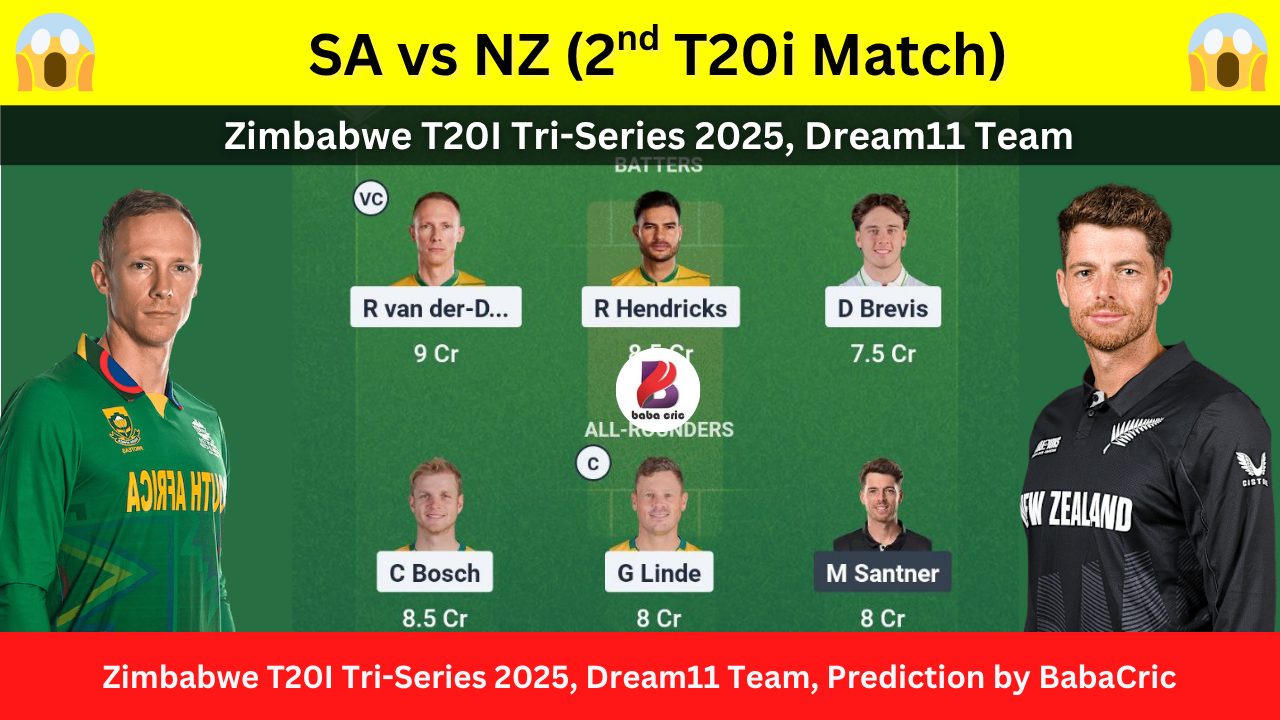 SA vs NZ Dream11 Prediction Today with Playing XI, Pitch Report, Player Stats & Overall Stats