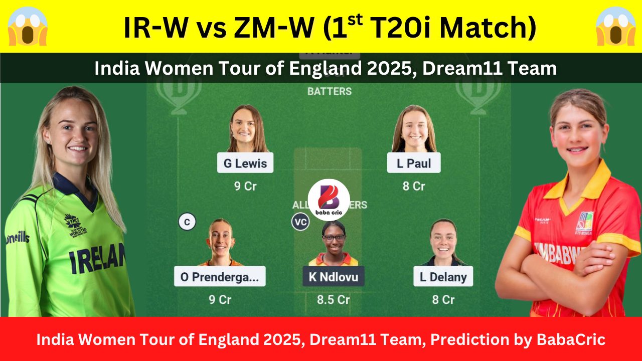 IR-W vs ZM-W Dream11 Prediction Today with Playing XI, Pitch Report, Player Stats & Overall Stats