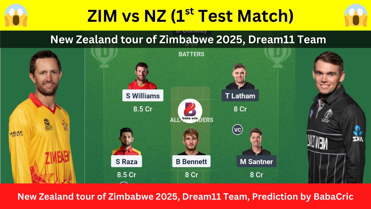 ZIM vs SA Dream11 Prediction Today with Playing XI, Pitch Report, Player Stats & Overall Stats